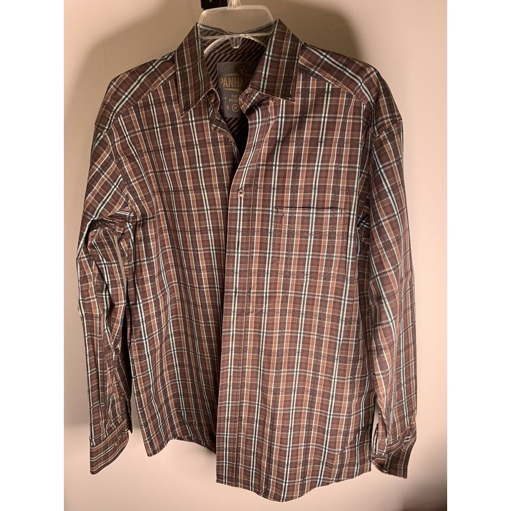 Panhandle Mens Medium Long Sleeve Shirt Awesome‎ Print